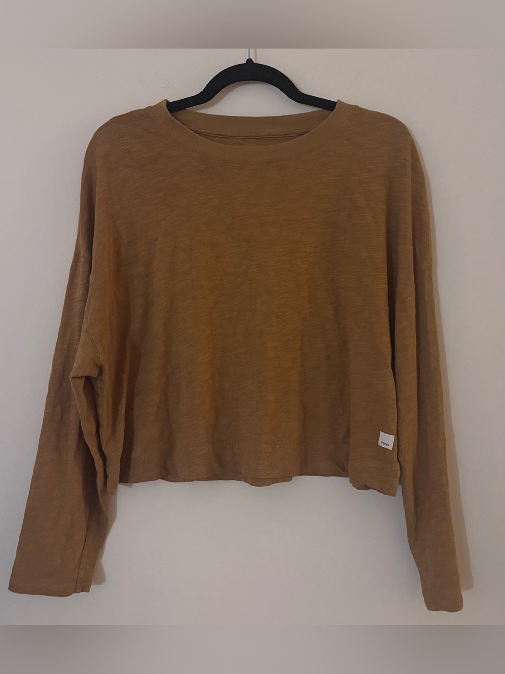 Vuori Daydream Crew Top Long Sleeve Cropped Oversized Size Small